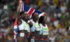 US glory in women's 4x100m relay but hope springs for Team GB after bronze