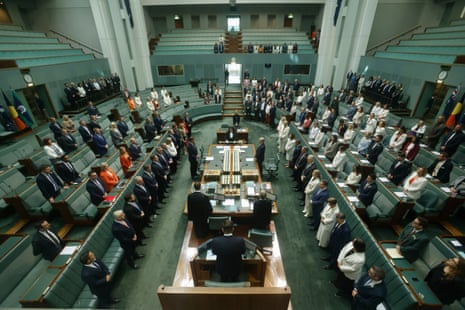 Members of the House of Representatives rise in honour of Helen Haines