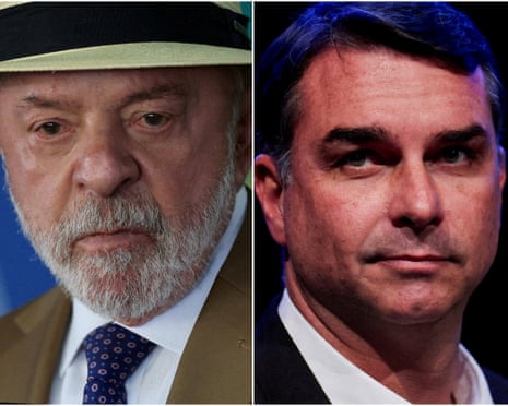 Lula and Bolsonaro composite