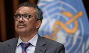 World Health Organization Director-General Tedros Adhanom Ghebreyesus at a news conference in Switzerland last week.