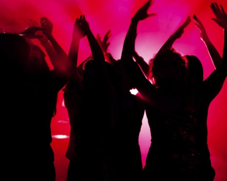 party goers dancing