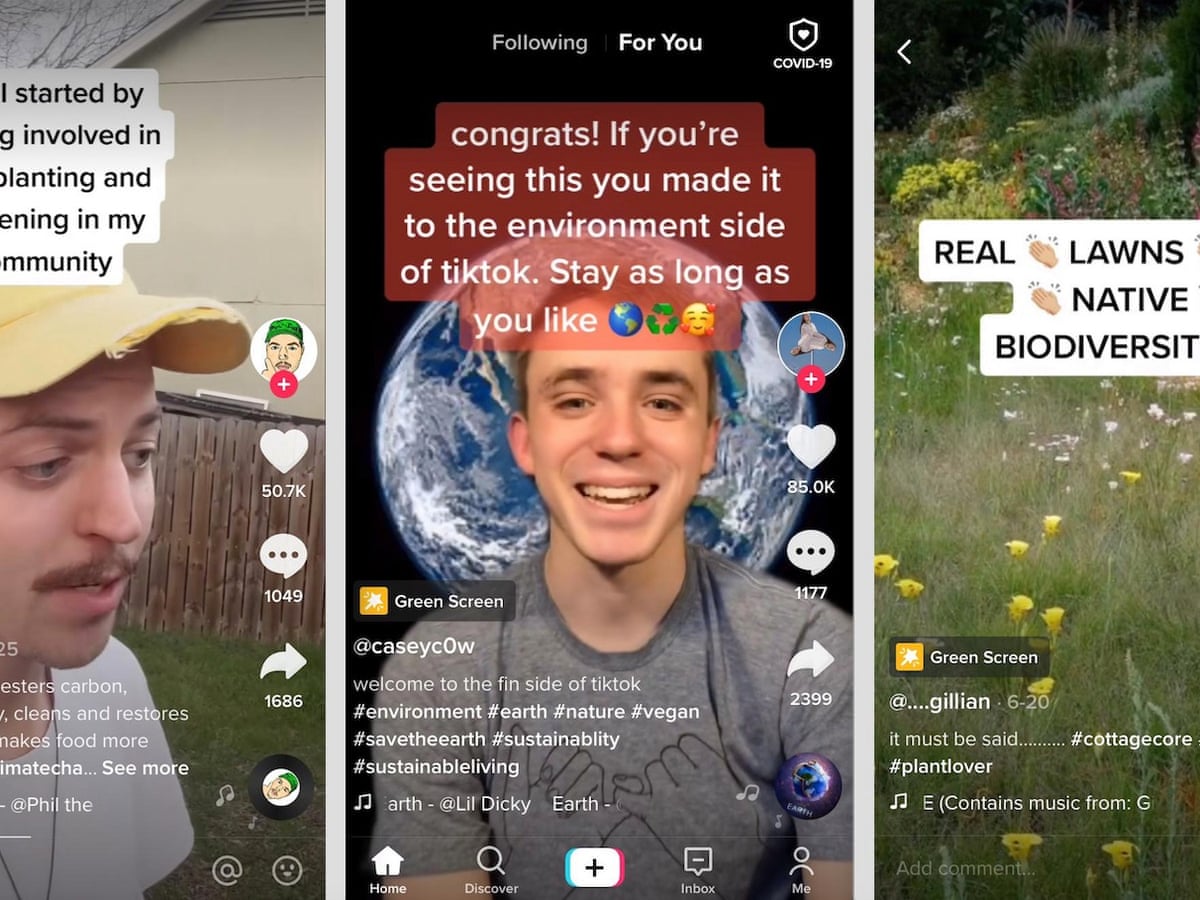 Green Teen Memes How Tiktok Could Save The Planet Environment The Guardian