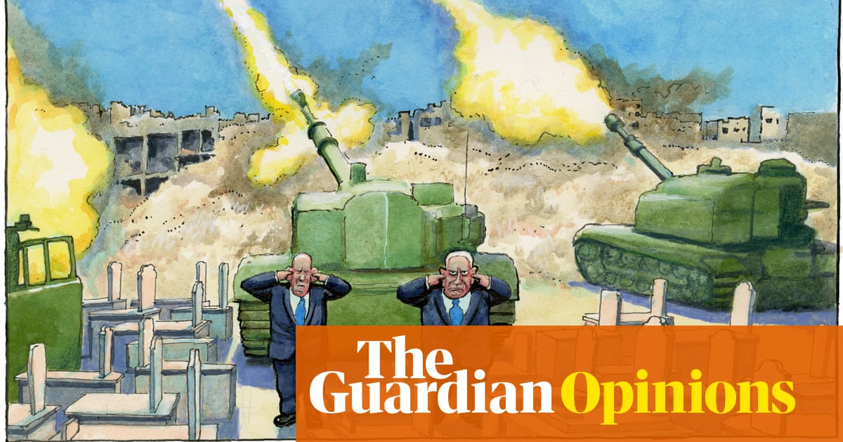 Steve Bell on escalating Israel-Gaza conflict – cartoon
