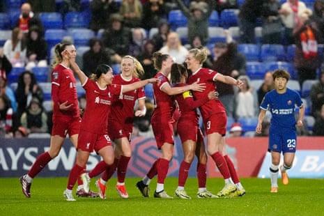 Liverpool women celebrate