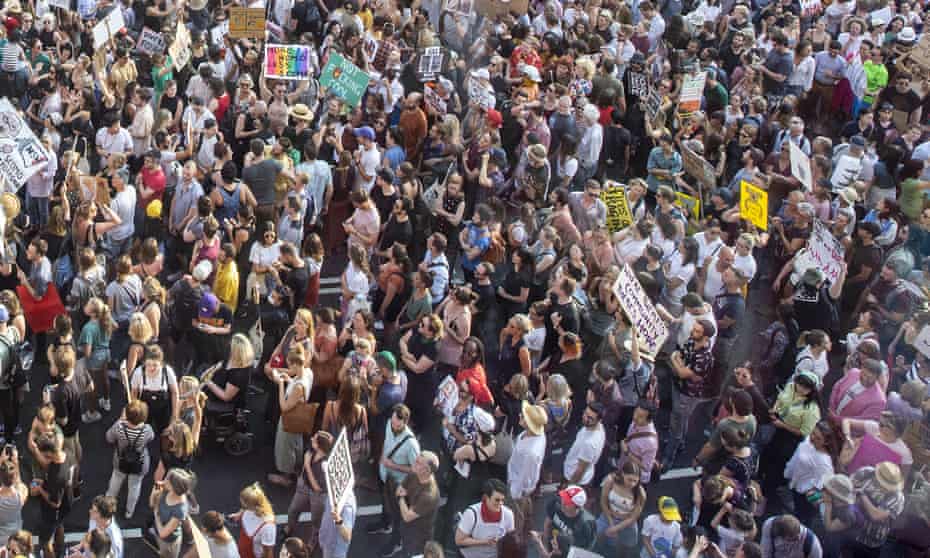 Activists rally for climate action in Sydney during the bushfire crisis