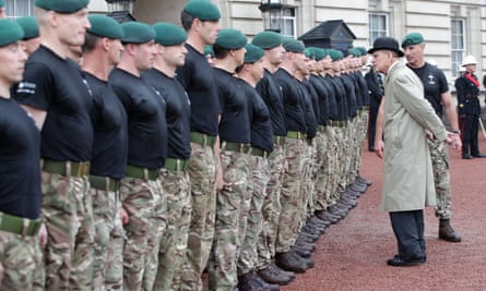 The Duke of Edinburgh attending the Captain General’s Parade as his final individual public engagement, at Buckingham Palace in London.