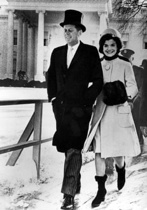 Jackie and John F Kennedy in 1961