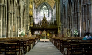 Chester Cathedral. The allegations date from when Whitsey was bishop of Chester and from when he had retired.