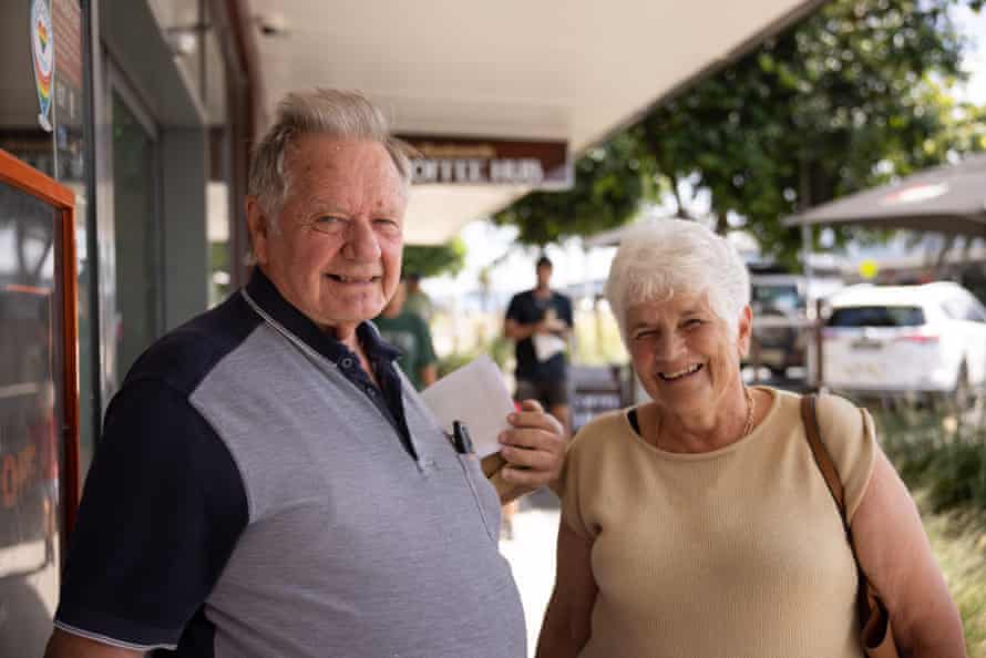 Graeme and Di in Lake Macquarie