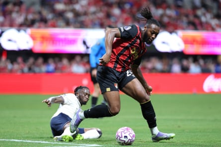 Antoine Semenyo successful pre-season action for Bournemouth.