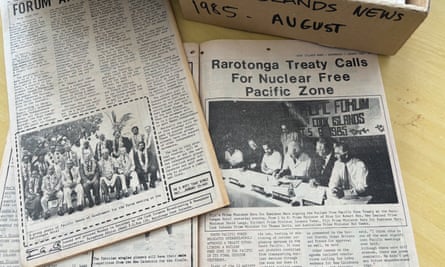 Then Australian prime minister Bob Hawke joined Pacific leaders to sign a treaty setting up the South Pacific Nuclear Free Zone.