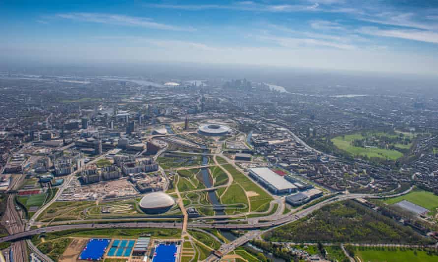 The Queen Elizabeth Olympic Park seen from 3,000ft last year.