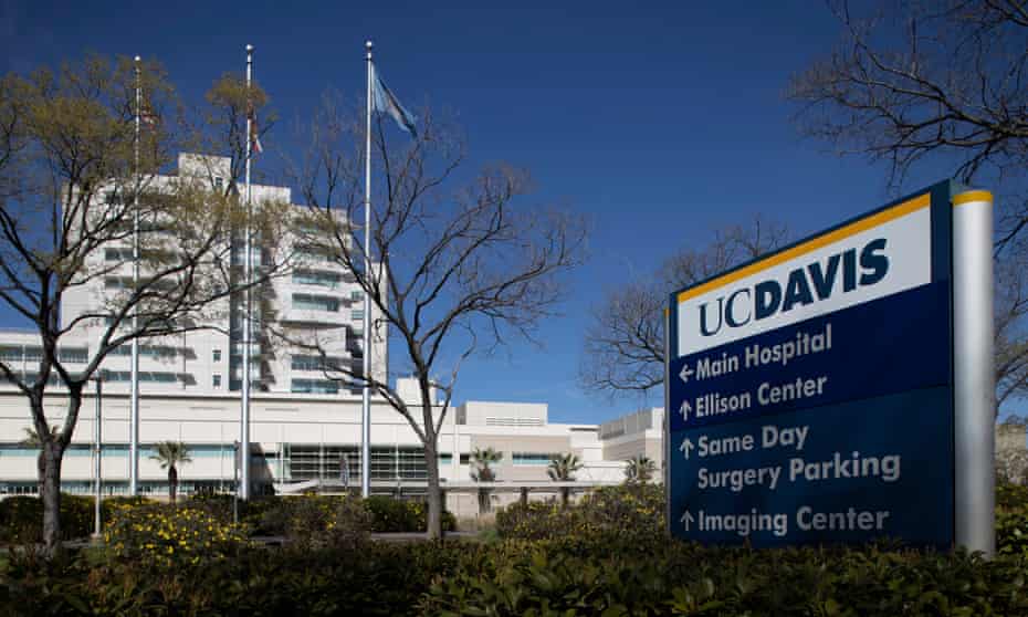 A sign in front of UC Davis Medical Center.