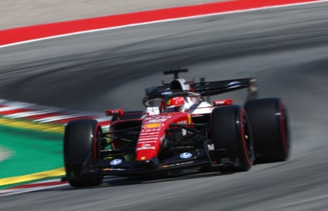 Charles Leclerc during qualifying