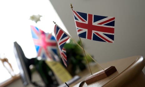 Union Flag at British Citizenship ceremony