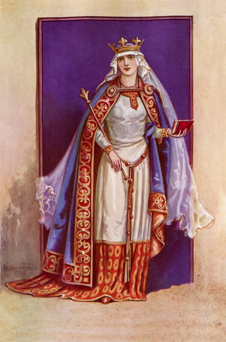 Matilda of Flanders with crown and sceptre