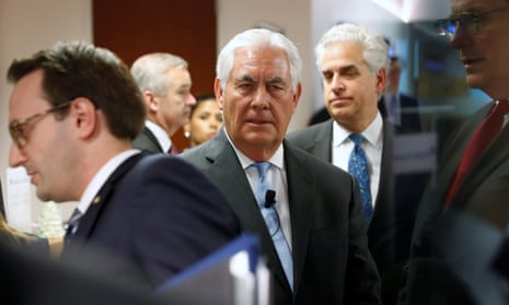Rex Tillerson, the secretary of state, said on Tuesday of North Korea: ‘Can we at least sit down and see each other face to face?’