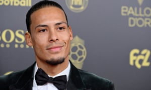 Liverpool’s Virgil van Dijk at the Ballon D’Or ceremony in Paris