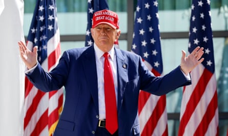 Donald Trump at a campaign event