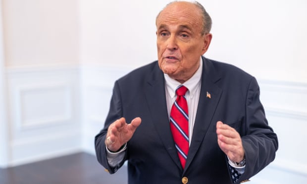 Rudy Giuliani told a furious Trump: ‘You’ve got to go declare victory now,’ according to book by Carol Leonnig and Philip Rucker of the Washington Post.