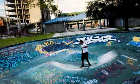 A skate bowl in Tampa, Florida