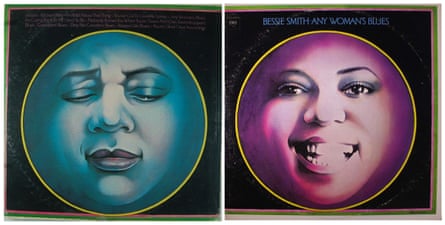 the back and front covers of Bessie Smith’s album Any Woman’s Blues.