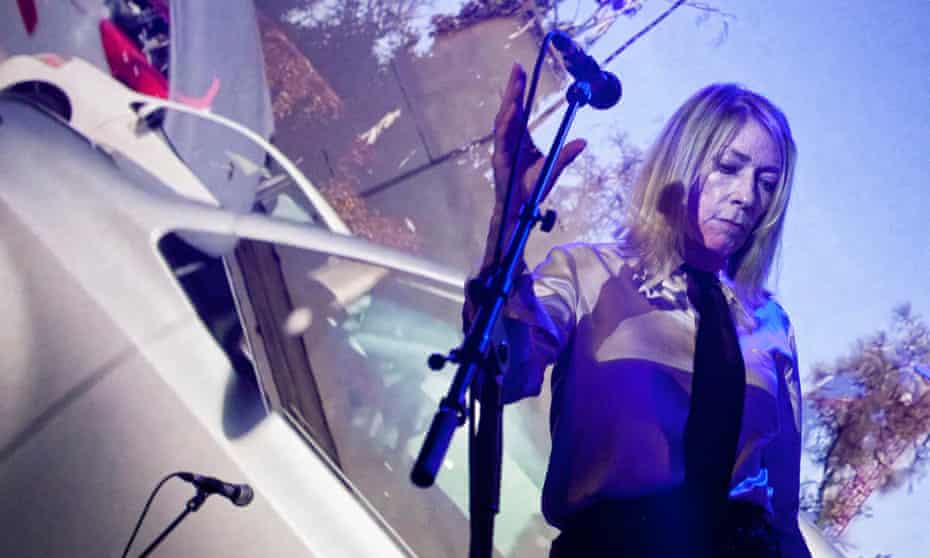 Reliving past glories is not her style … Kim Gordon performing at Koko, London.