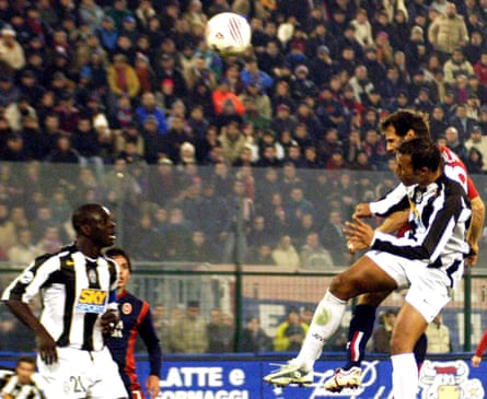 Zola leaps highest to score against Juventus