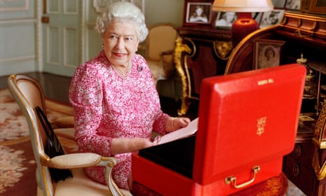 Buckingham Palace released this picture of the Queen, in her private audience room, to mark the day she becomes the longest reigning British monarch.