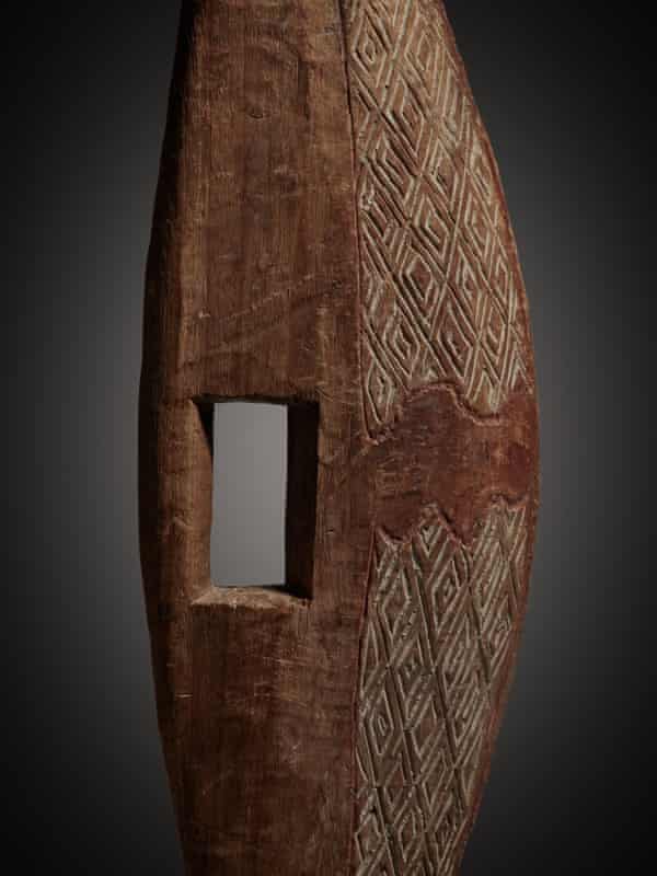 The parrying shield by Wurundjeri artist William Barak that sold for more than $74,000.