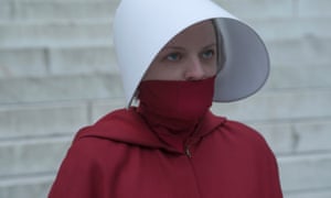 Elisabeth Moss as June in The Handmaid’s Tale.