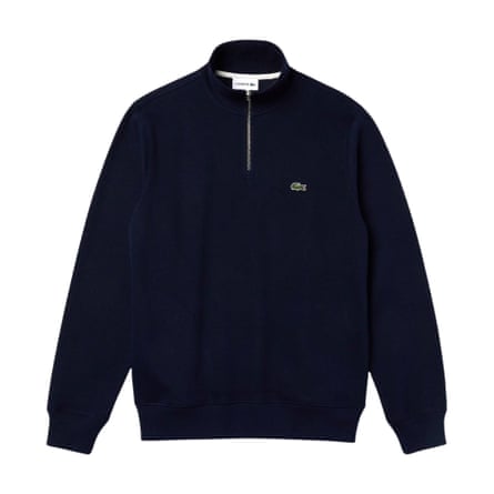 Lacoste Men’s Quarter-Zip Fleece Top