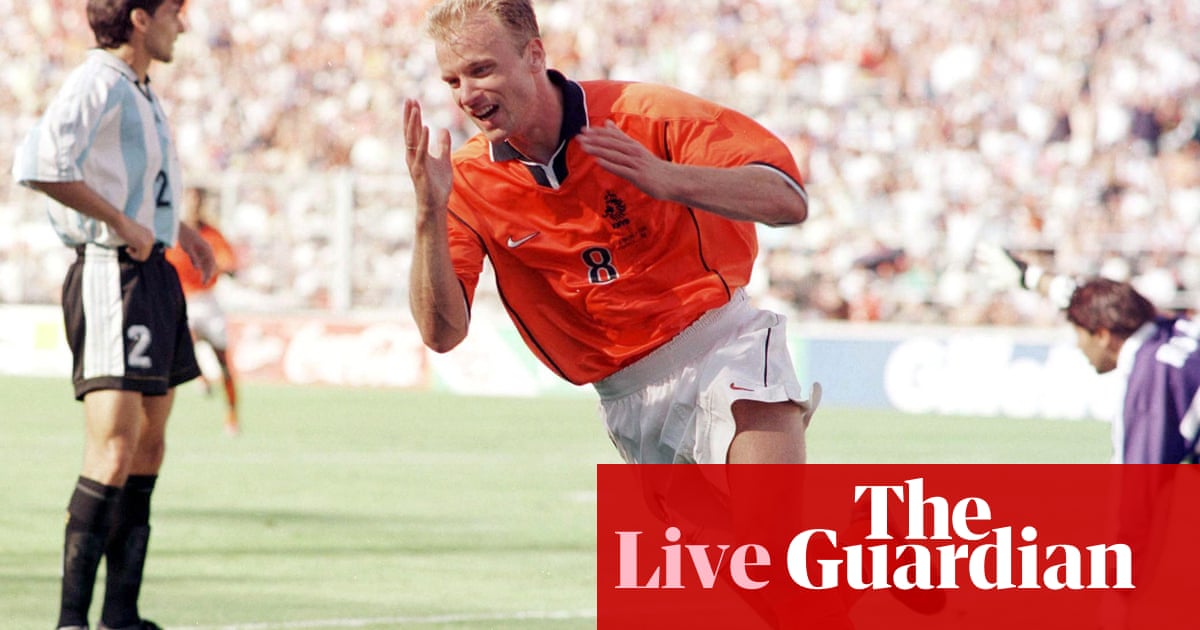 Netherlands 2-1 Argentina: World Cup 1998 quarter-final – as it happened