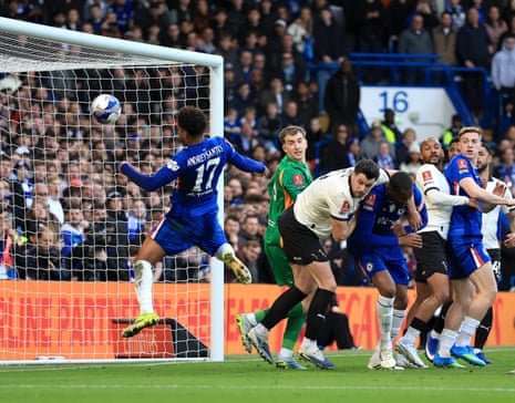 Andrey Santos scores a header