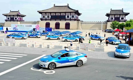 Electric taxis in Henan.