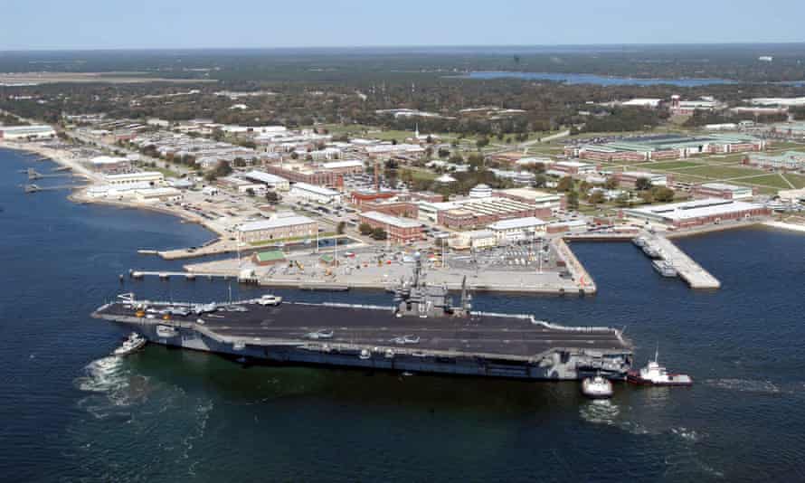 The Naval Air Station Pensacola, in Pensacola, Florida. Three people were killed in a shooting at the base.