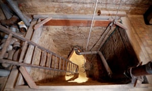 A replica of “Tunnel 29” at the museum of the original escape tunnel from West Berlin to East Berlin at Brunnenstrasse.