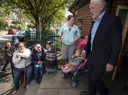 Corbyn visits the Hope centre in Bolton