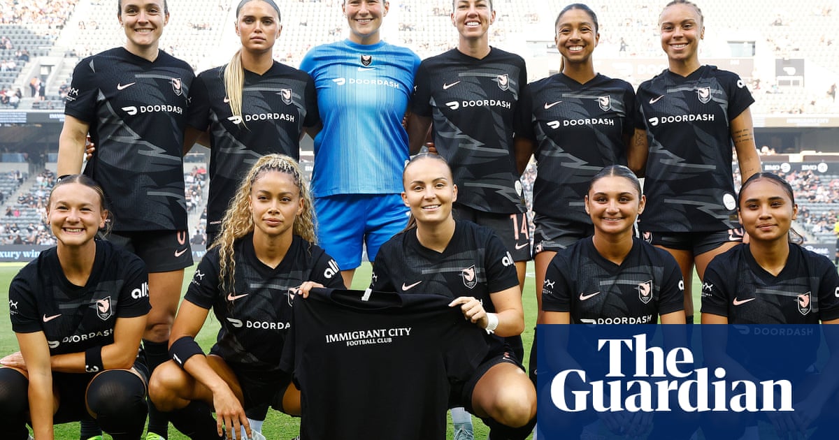 NWSL's Angel City wear Immigrant City Football Club' shirts after Los Angeles raids