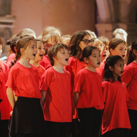 Enthusiastic … Opera Holland Park’s youth chorus in Turandot.