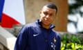 Kylian Mbappé with the France squad