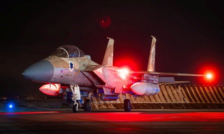 An Israeli air force F-15 Eagle at an airbase
