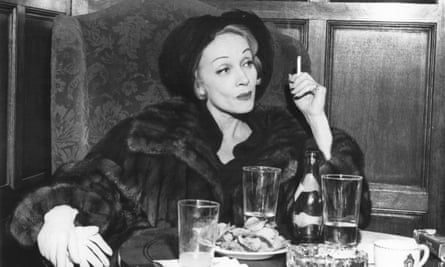 Marlene Dietrich photographed for her Observer interview in Balenciaga.