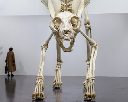 Felix, a six-metre sculpture by Maurizio Cattelan at the Centre Pompidou-Metz.