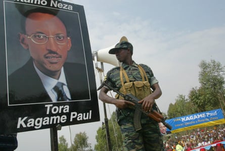 A Rwandan soldier