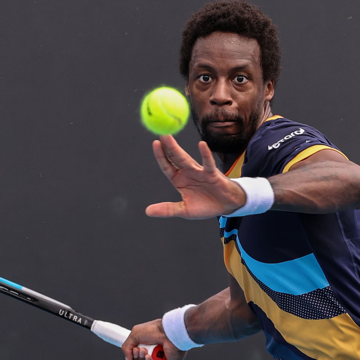 Gaël Monfils tearful as early exit, 'negative spiral' and quarantine take  toll | Australian Open 2021 | The Guardian