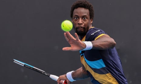 Gaël Monfils tearful as early exit, 'negative spiral' and quarantine take toll | Australian Open 2021 | The Guardian