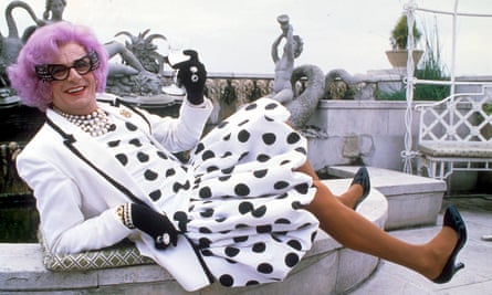 Barry Humphries as Dame Edna Everage, the housewife megastar from Melbourne, in 1987