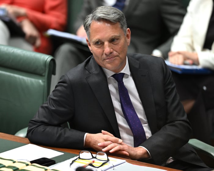 Australia politics live: Marles derides Coalition ‘clown show’ over PM’s Trump meeting; Watt says he was right to reject climate trigger in nature laws