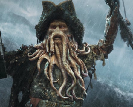Nighy as Davy Jones in Pirates Of The Caribbean: At World’s End, 2007.